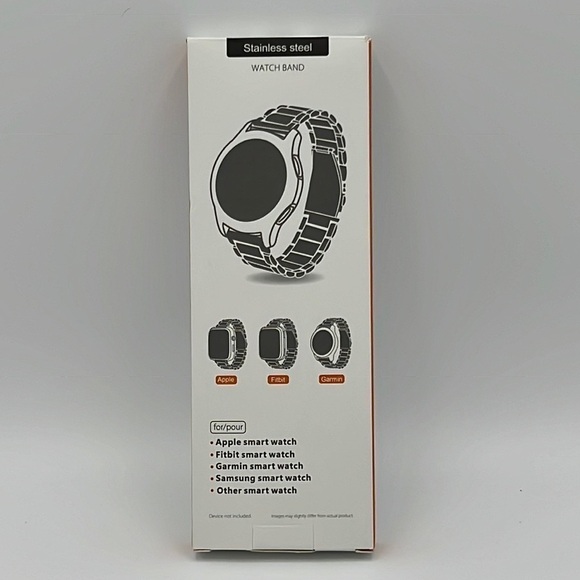 STAINLESS STEEL REPLACEMENT WATCH BAND - Picture 1 of 5